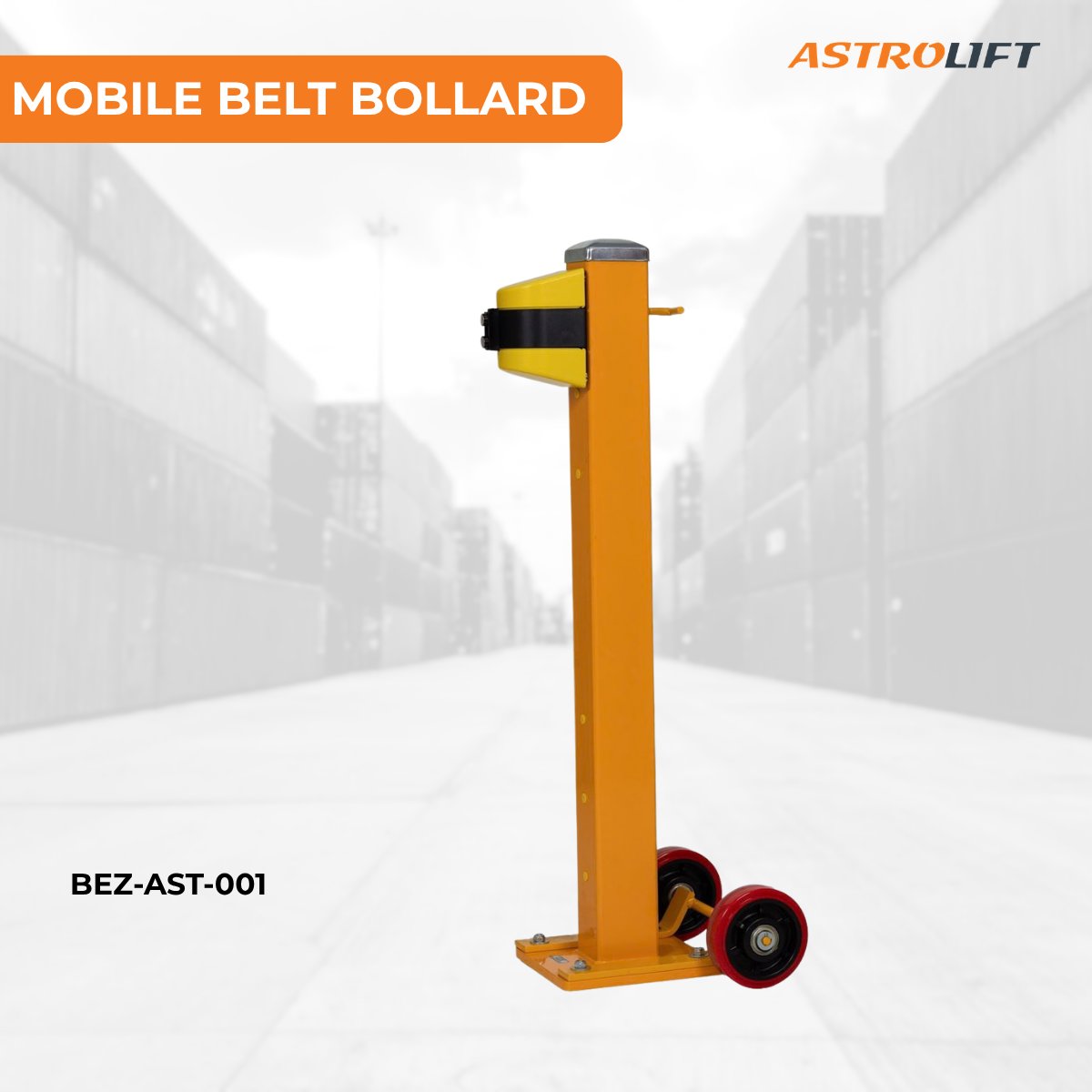 Buy Mobile Belt Bollard in Expandable Safety Barriers from Astrolift NZ